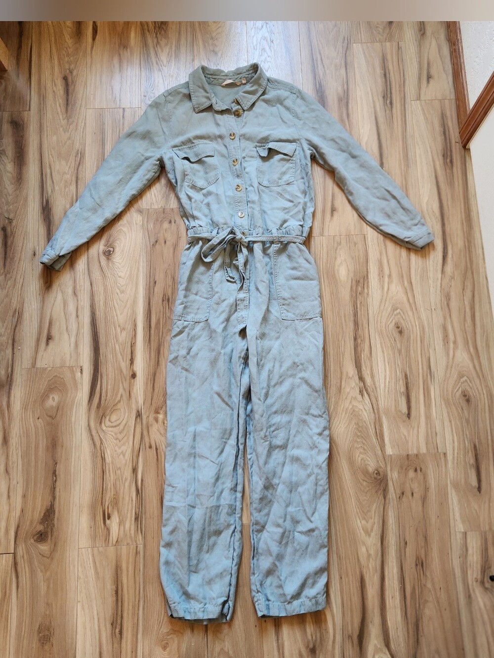 Soft Surroundings Linen Blend Jumpsuit